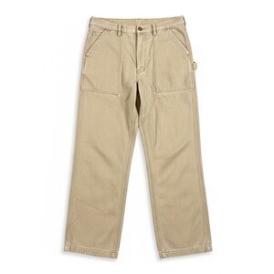 🧵 Abercrombie & Fitch Utility Work Pants 32R • 100% Cotton • Button Fly